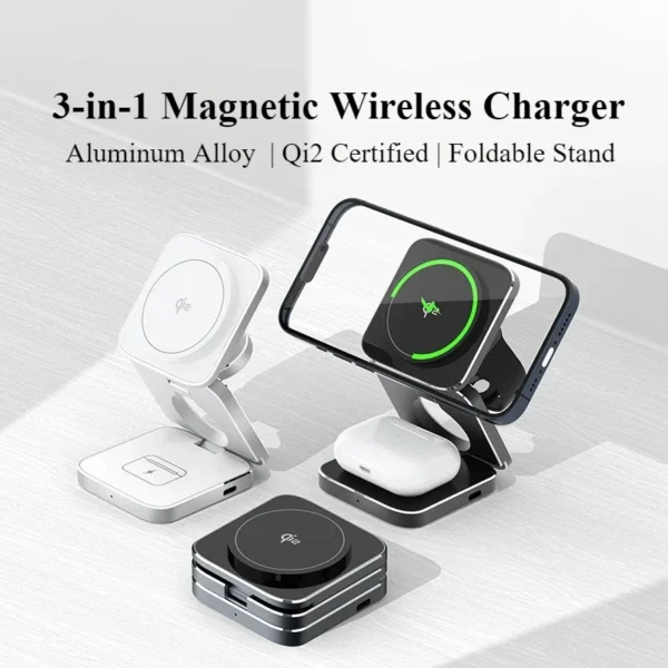 kf-S57e1bb68213646b78cae597a7795d632l Mobile Accessories Qi2 Aluminum Alloy 3-in-1