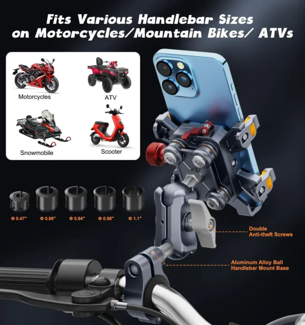 Handheld Accessories High-Speed Secure Lock for 6"-7.2" Phone