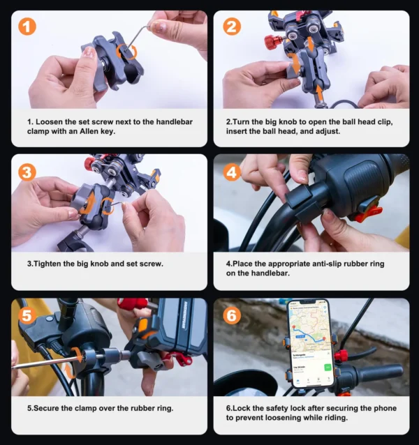 Handheld Accessories High-Speed Secure Lock for 6"-7.2" Phone